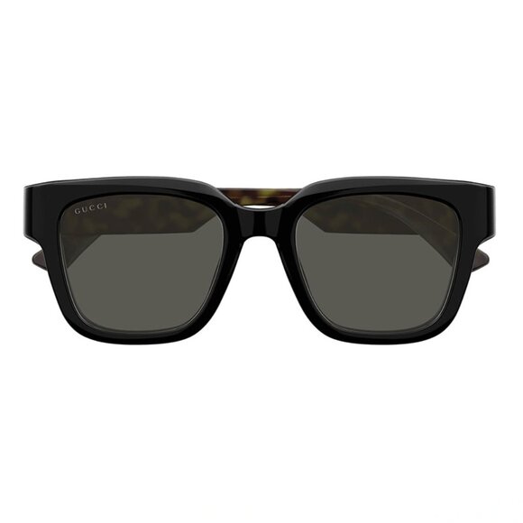 NEW GUCCI UNISEX SUNGLASSES GUCCI GG1670SK 001 BLACK HAVANA GREY EYEWEAR - Picture 2 of 3